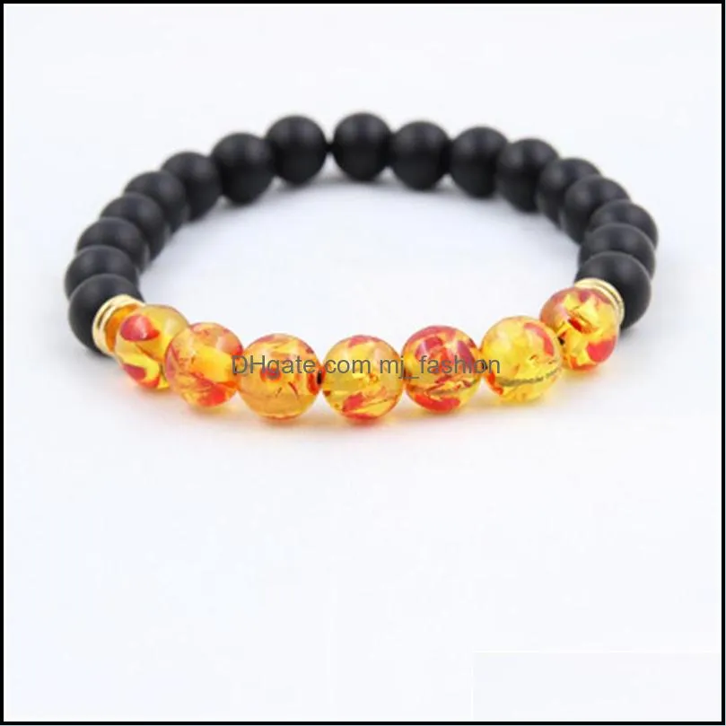natural lava stone bracelets for women men yoga beads jewelry essential oil diffuser bracelet bangles m329y f