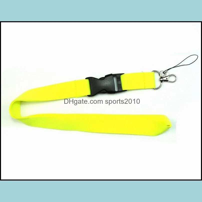 20pcs Solid Simple color Lanyard Party Favor for MP3/4 cell phone key chain lanyards wholesale 886 B3