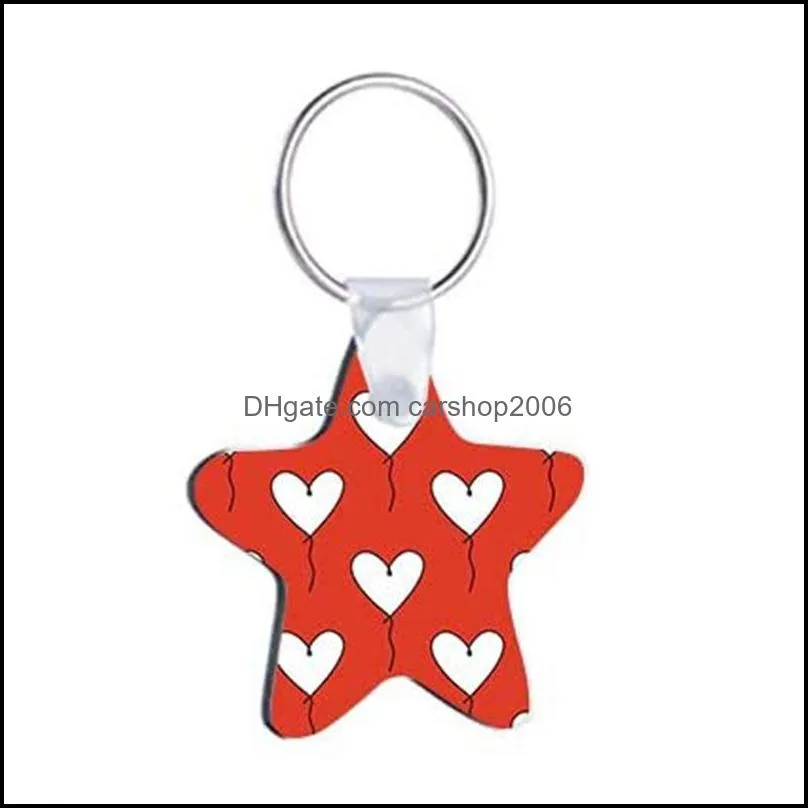 sublimation keychain blanks circle square rectangle heat transfer diy blank keychains gift key rings for present making free dhl
