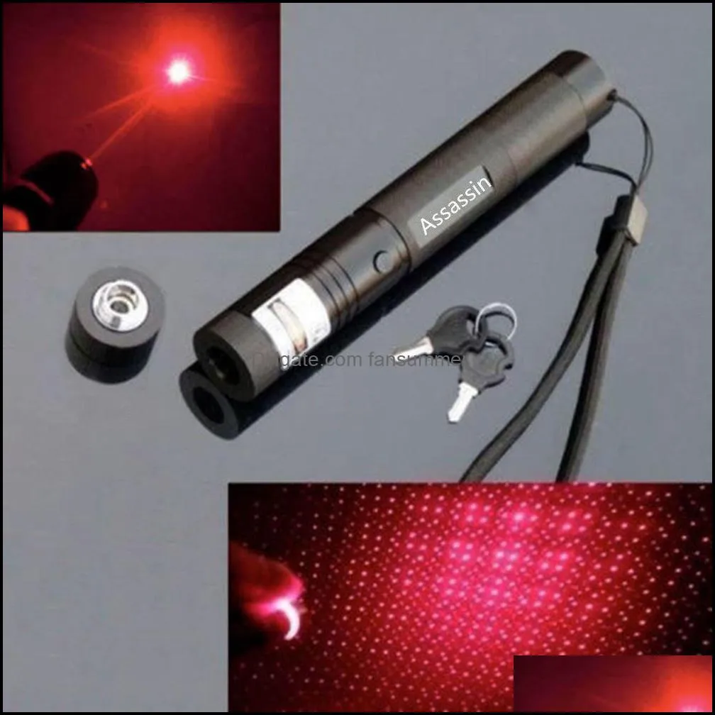 303 2in1 Red Laser Pen Pointer 5mw 650m Powerful Star Pattern Burning Red Lazer Beam Light+18650 Battery+