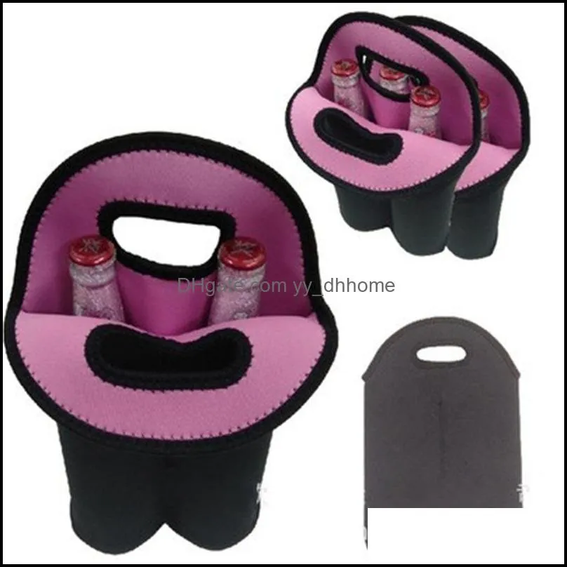 Eco Friendly Double Red Wine Champagne Thermal Insulation Storage Bag Rubber Neoprene Protect Cover Multi Color 8 5om H1