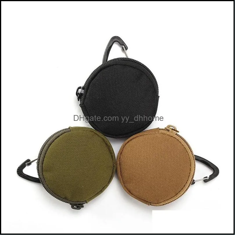 Round Shape Key Bag Triangular Buckle USB Drive Headphone Bags Body Carry Headphones Protection Sack New Arrival 4hya L1