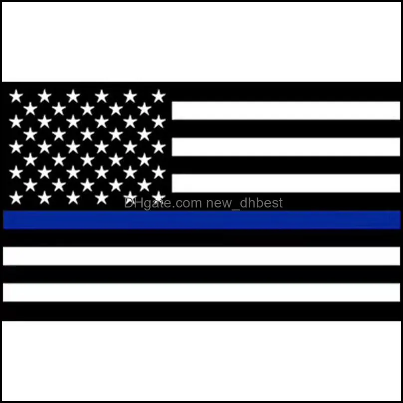 US Stock Thin Blue Line Red Line Flags 3x5 FT 6 Styles Polyester Flag 2020 US Police Fire Respect and Honor Banner Flags 60pcs 776 K2