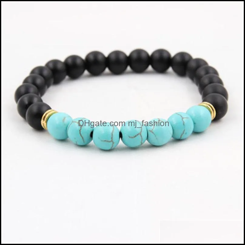 natural lava stone bracelets for women men yoga beads jewelry essential oil diffuser bracelet bangles m329y f