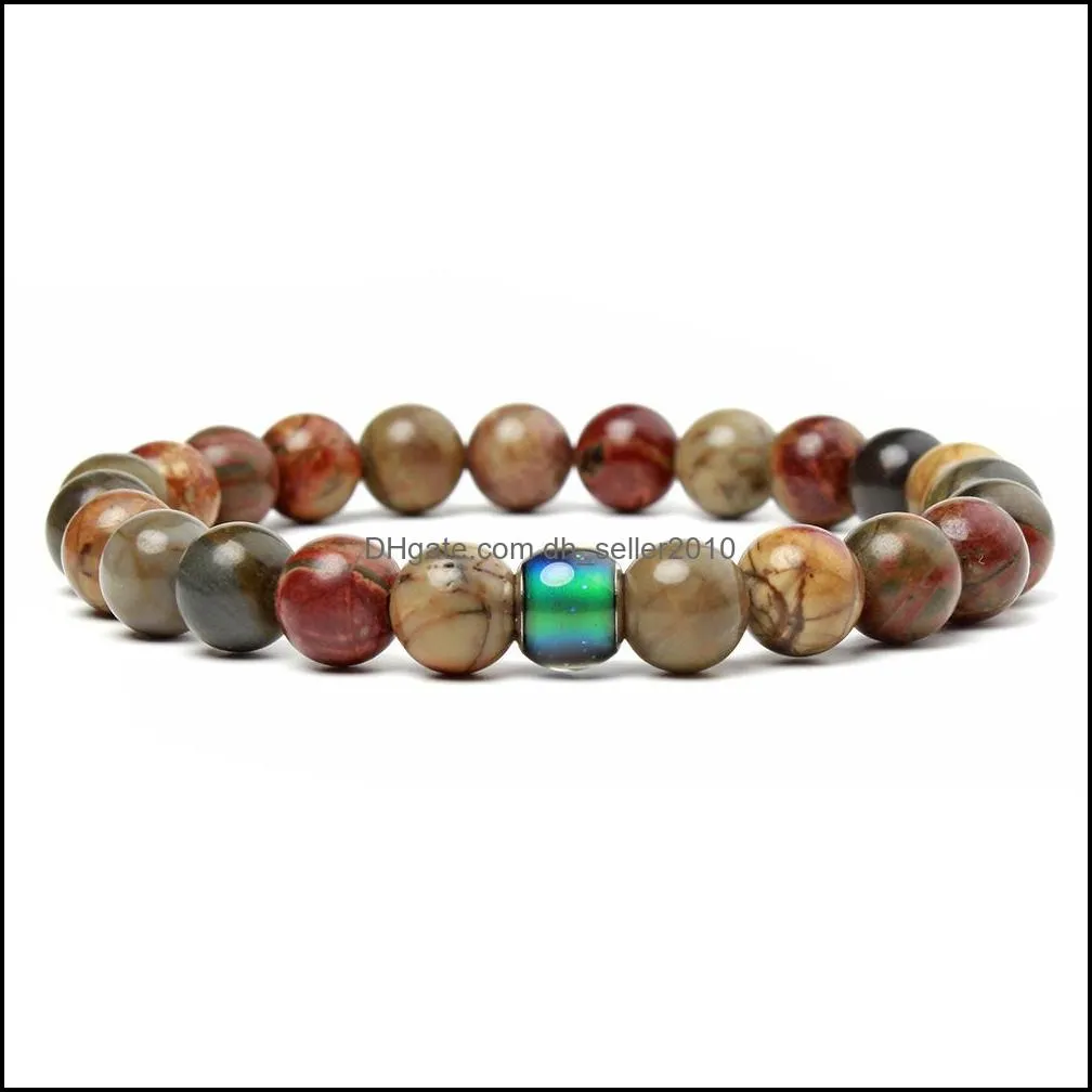 natural chakra energy bracelets for women couples jewelry 8 mm tiger eye stone beads bracelet men hand strings bangle q88fz