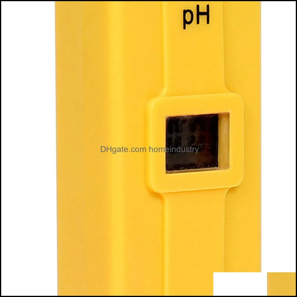 Test Pen Ph Pen with ATC Digital LCD ABS Yellow Portable Ph Tester Practical Swimming Pool