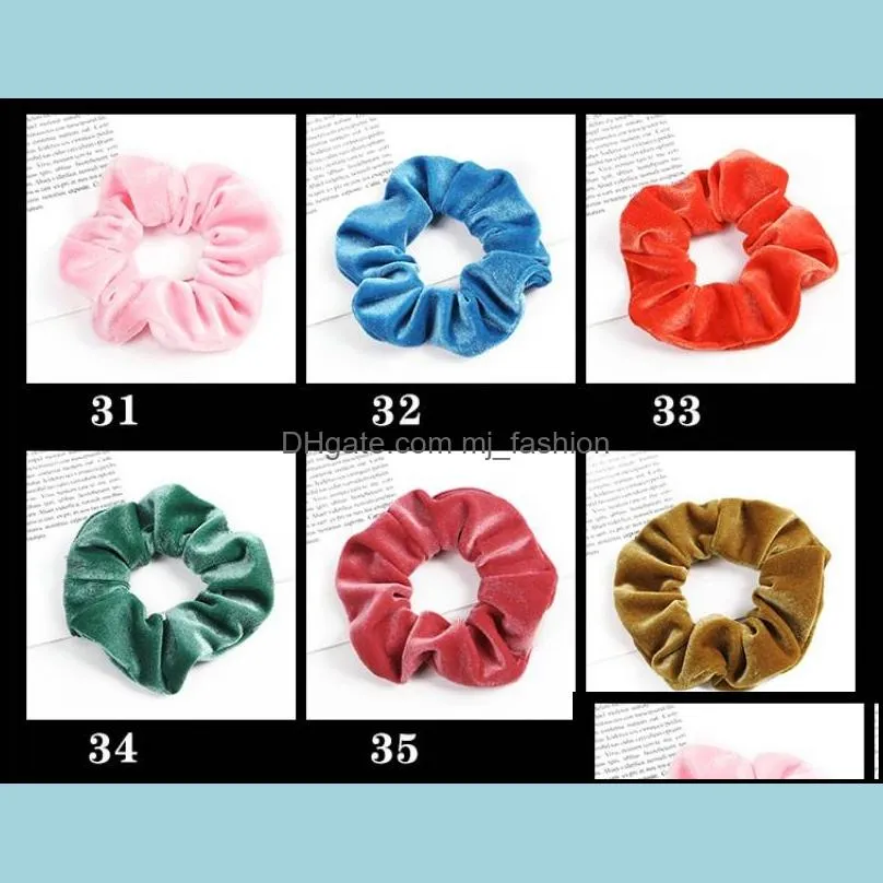 girls scrunchie scrunchy women ponytail holder hair ring velvet elastic hair strap girl hairbands headband children hair accessories