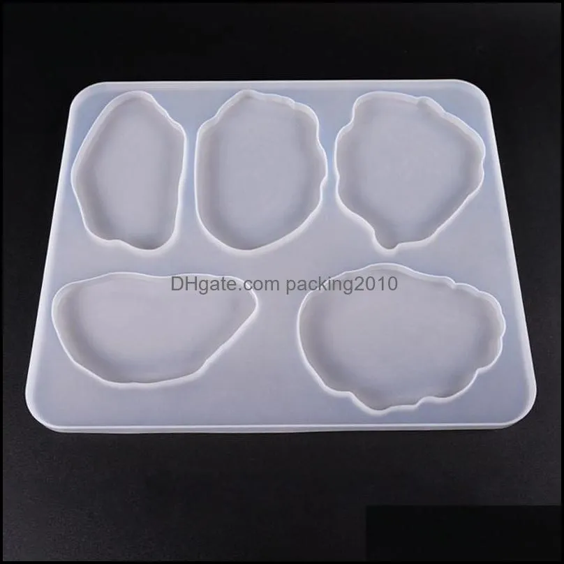 Hand Made Table Decoration Mold DIY Epoxy Resin Silicone Irregular Shape Tea Cup Cushion Mould Translucence Big Molds New Arrival 11qz