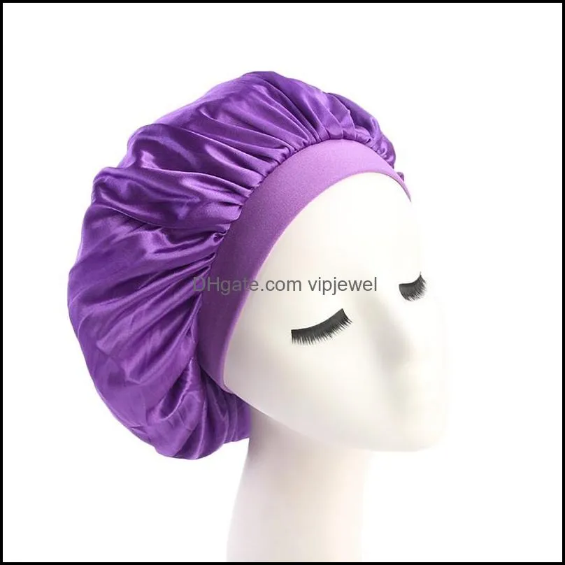 Silky Bonnet Cap Women durag durags Sleep Turban Hat Hats Beanies Caps Headwear Head Wrap headwrap Hair Loss Accessories