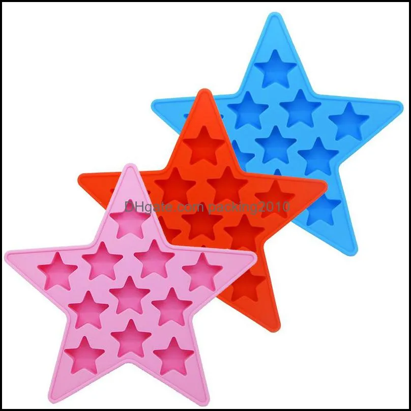 Star Moulds Eco Friendly Lovely Jelly Silica Gel Ice Mould Originality Superior Quality Blue Red 4 5nya J1