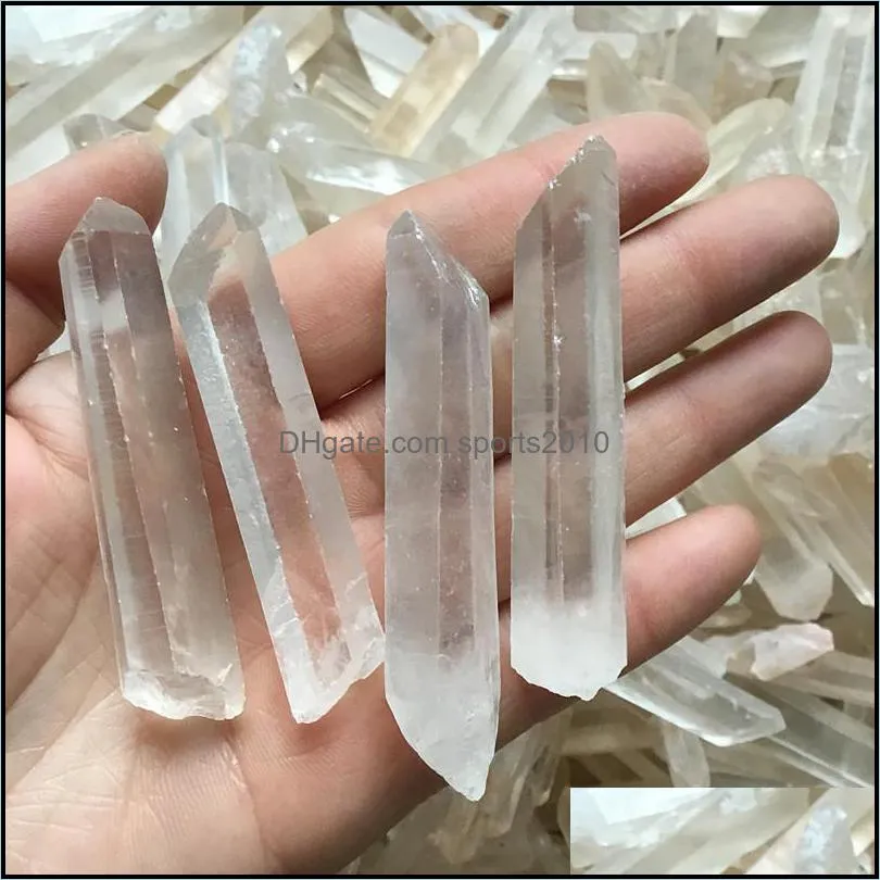 6pcs Clear natural Lemurian Seed quartz crystal point specimen reiki healing rough gemstone crystal point meditation making jewelry 615