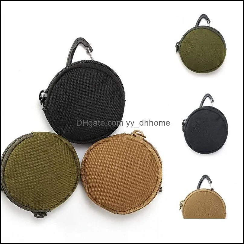 Round Shape Key Bag Triangular Buckle USB Drive Headphone Bags Body Carry Headphones Protection Sack New Arrival 4hya L1