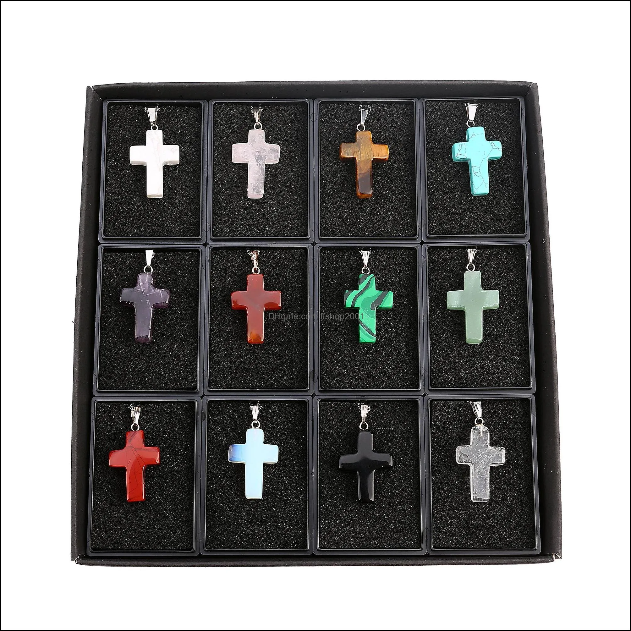 Cross pendant, men and women, exquisite, simple and generous, popular necklace, 12 pieces