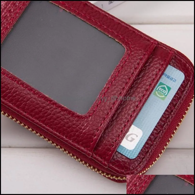 Creative Zipper Coin Purses Pu Leather Bright Color 9 Cards Seat Couple Card Pack Mini Handbag For Outdoor Travel Souvenir 11xb E1