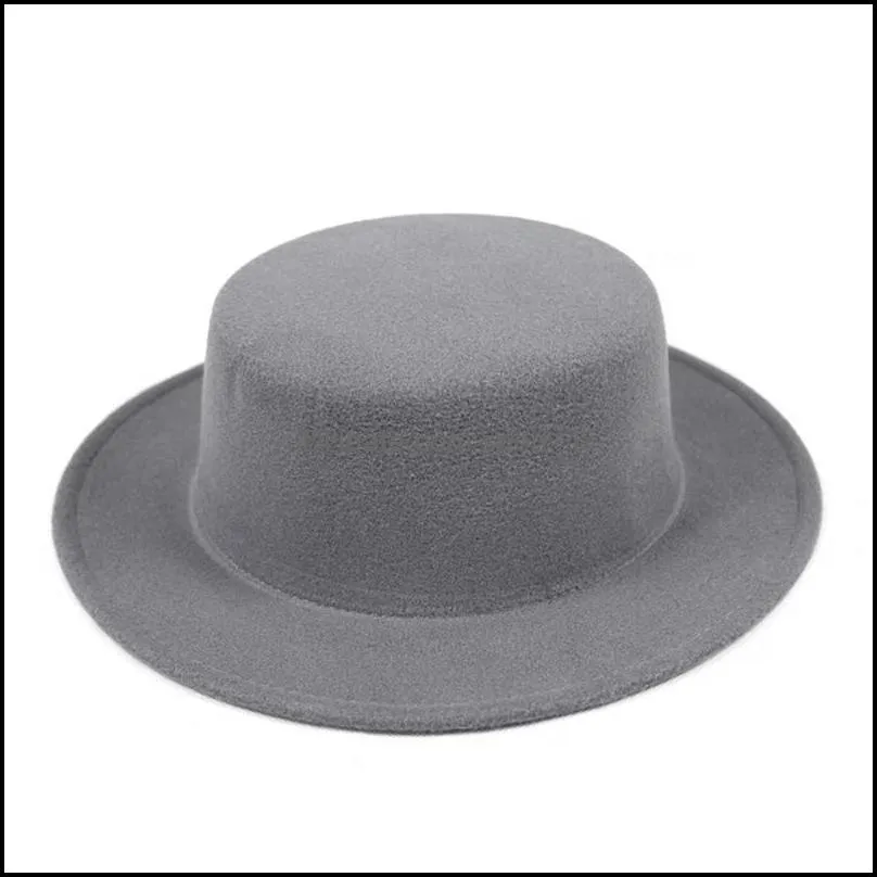 Flat Top Hats Women`s Fedora Hat Men`s Fedoras Women Men Small Brim Cap Woman Man Autumn Winter Caps 2022 Fashion Accessories Christmas