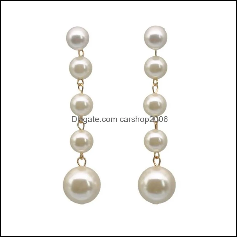 geometric face dangle earrings gold tone hollow studs charm jewelry for women girls fashion pearl drop hoop earring gifts