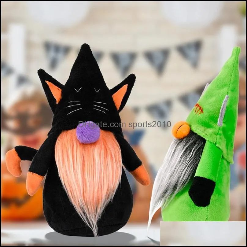 Party Supplies Ghost Festival Rudolph doll Spider Bat Cloth Ornaments Bearded Dolls Display Ornament Gift Cartoon Halloween 8hb Y2