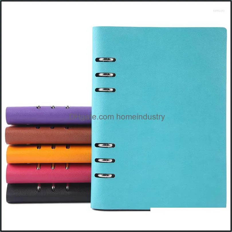 Notepads Loose-leaf Creative Stationery A5 Notebook Soft Leather Customization Removable Binder Office Supplies DiaryNotepads