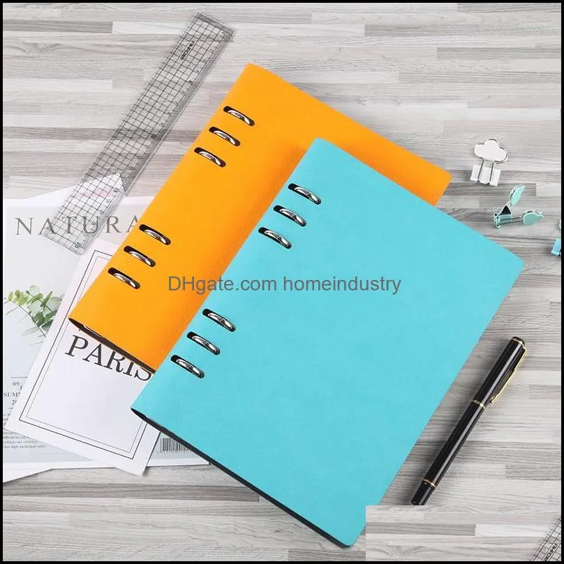 Notepads Loose-leaf Creative Stationery A5 Notebook Soft Leather Customization Removable Binder Office Supplies DiaryNotepads