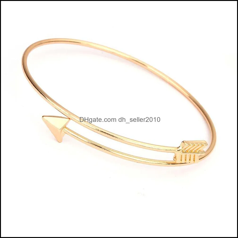 High Quality Geometric Leaf Wire Bangle Bracelet for Women Simple Style Rose Gold Gold Cuff Bracelet Stackable Jewelry Gift