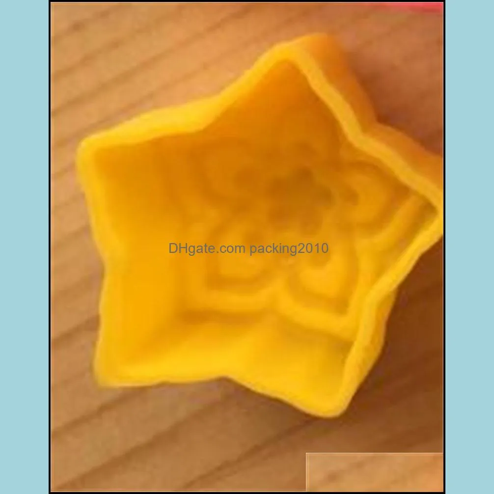 Cupcake Silicone Moulds Pentagonal Star Shape Baking Utensils Mold Red Yellow Green Blue Purple Silicones Mould 0 3be L1
