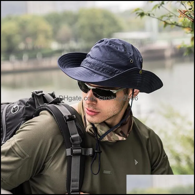 hiking hats for women men fishing hat wide brim sun protection hat mens foldable fisherman cap man woman spring summer outdoor bucket