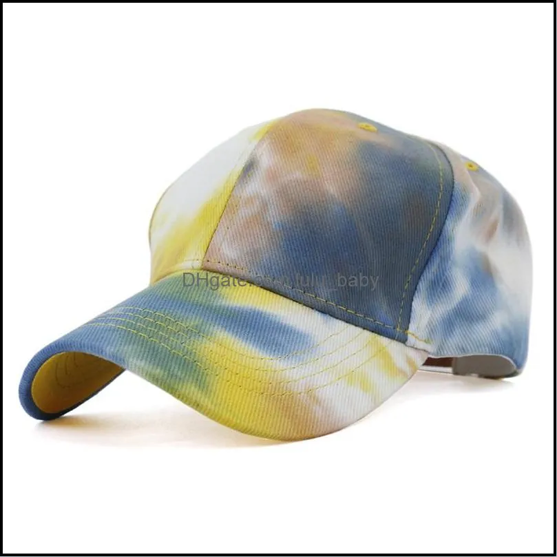 fashion tie dye baseball cap snapback hat men women couple hats boys girls sun protection caps mens casual snapbacks spring summer new