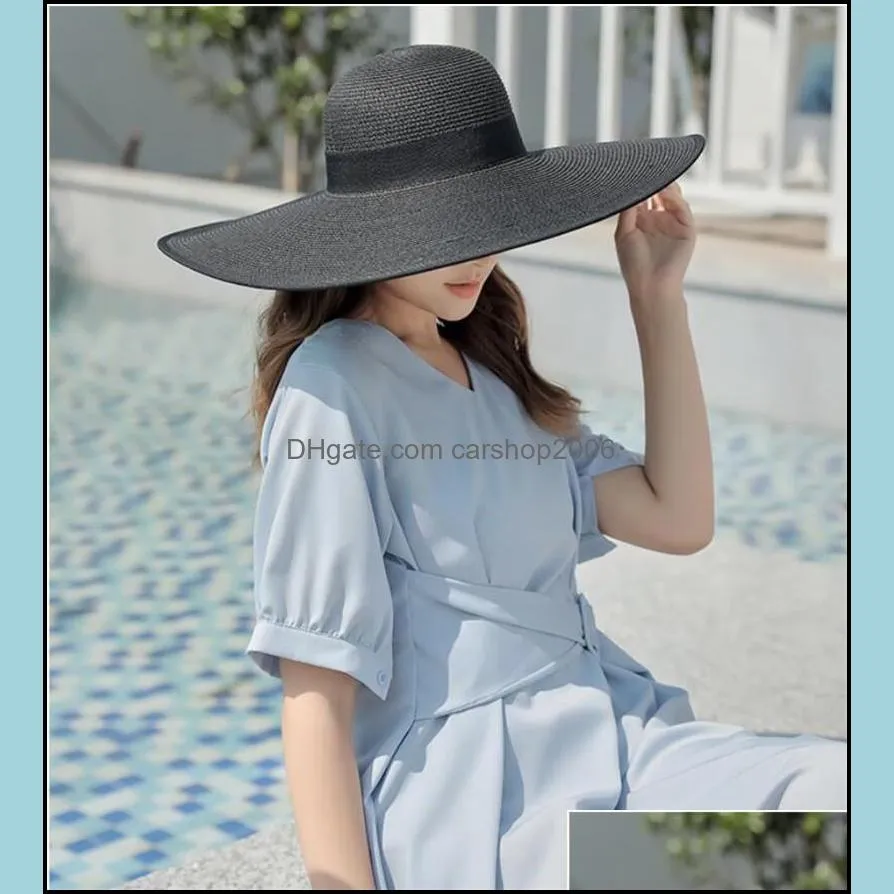 womens sun straw hat for women wide brim uv upf 50 summer shade hats woman foldable roll up floppy beach cap sunhat sunhats