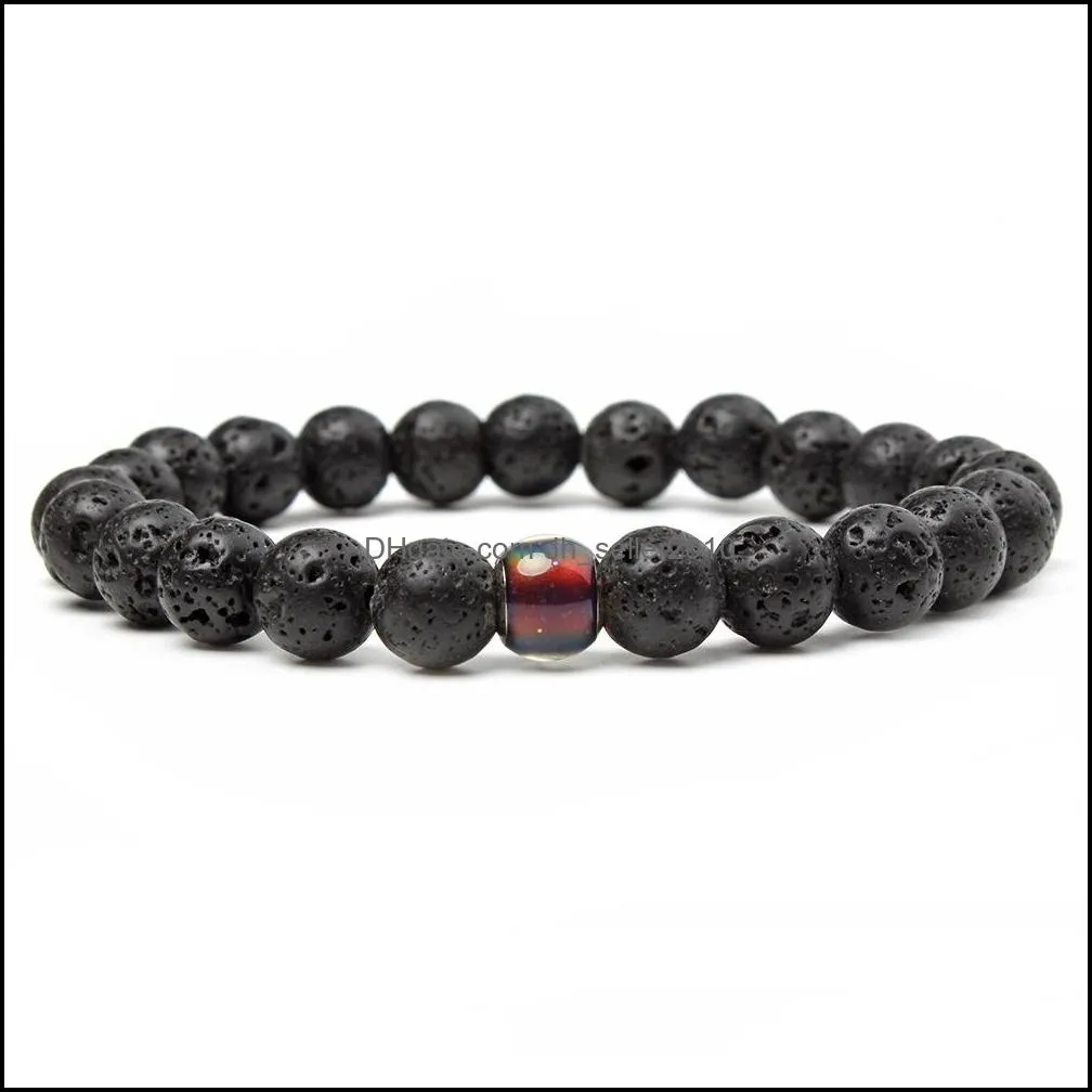 natural chakra energy bracelets for women couples jewelry 8 mm tiger eye stone beads bracelet men hand strings bangle q88fz