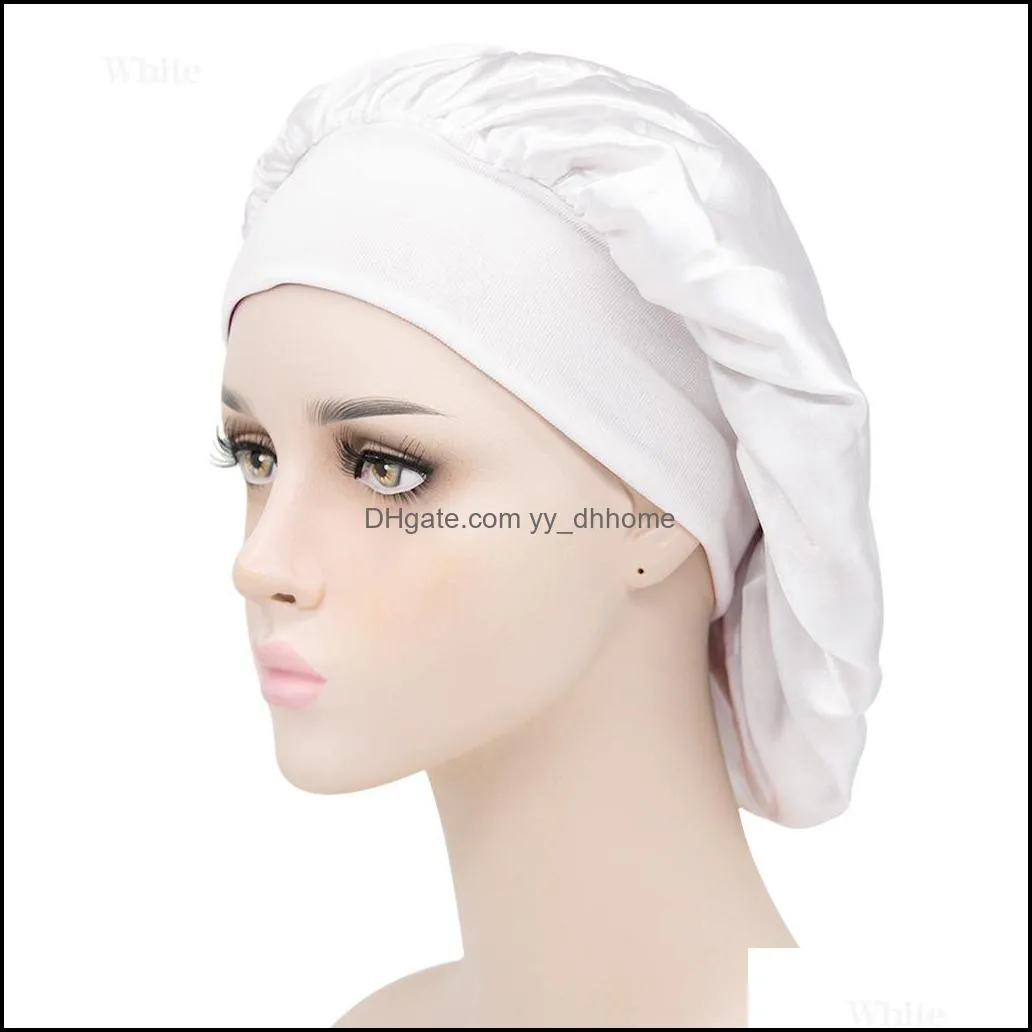 Night Sleep Hats For Women Women`s Hat Woman Sleeping Caps Beanie Durags Ladies Shower Cap Durag Wholesale Packs Wide Brim Head Cover Headwear Hair