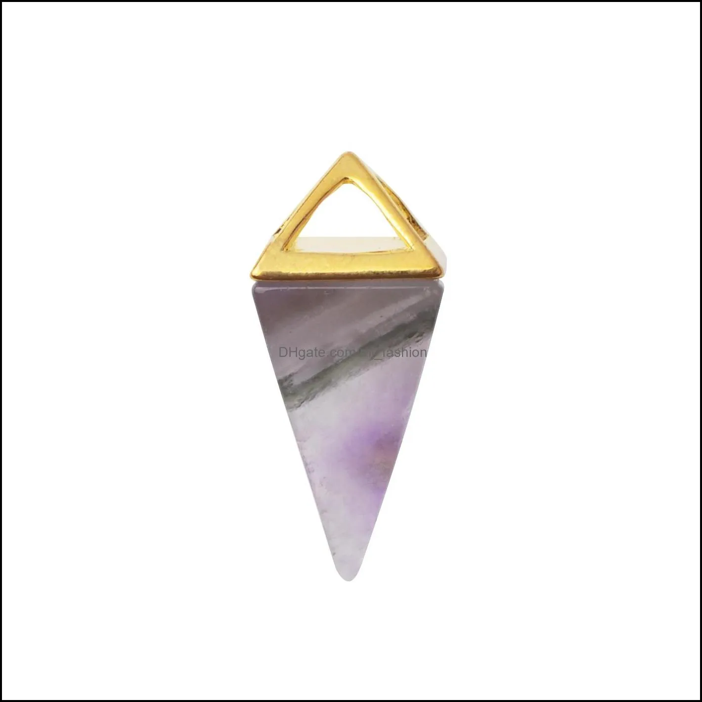 pink crystal cone light yellow gold color natural gem men`s waist car keychain women`s leather pendant