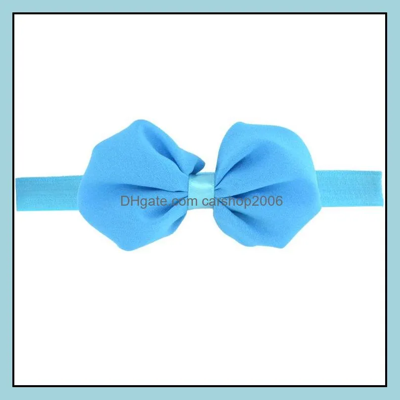 baby girls bows headbands stretchy hairband children handmade hair accessories for infants newborn toddlers kids w58f