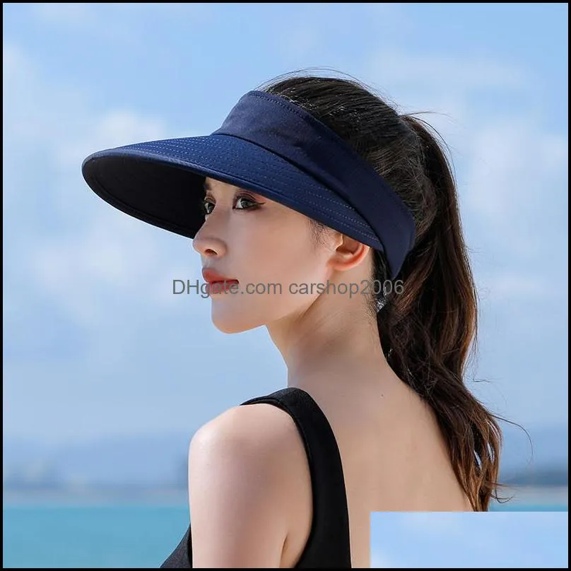 women sun hat 2 in 1 zip-off sun protection visor beach hats for woman golf hat 2022 summer girl wide brim cap lady caps sunhat sunhats