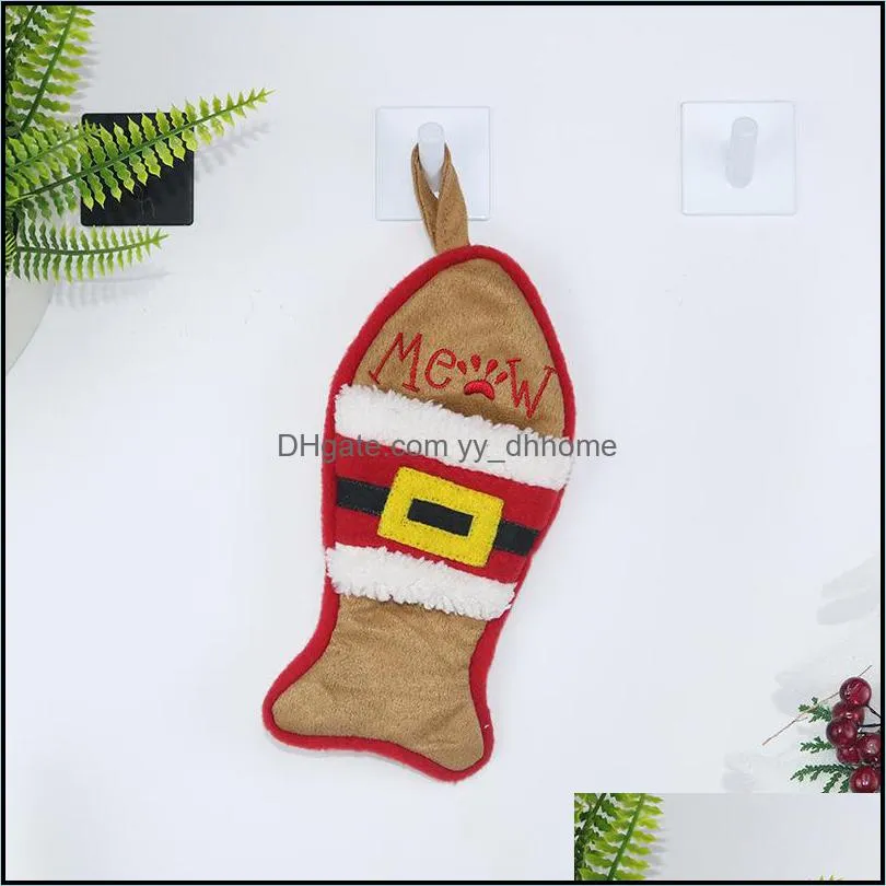 Handicraft Nonwovens Pendant Decorative Socks Widgets Popular Opp Packing Pendants Eco Friendly Hot Selling With White Brown Color 6cx