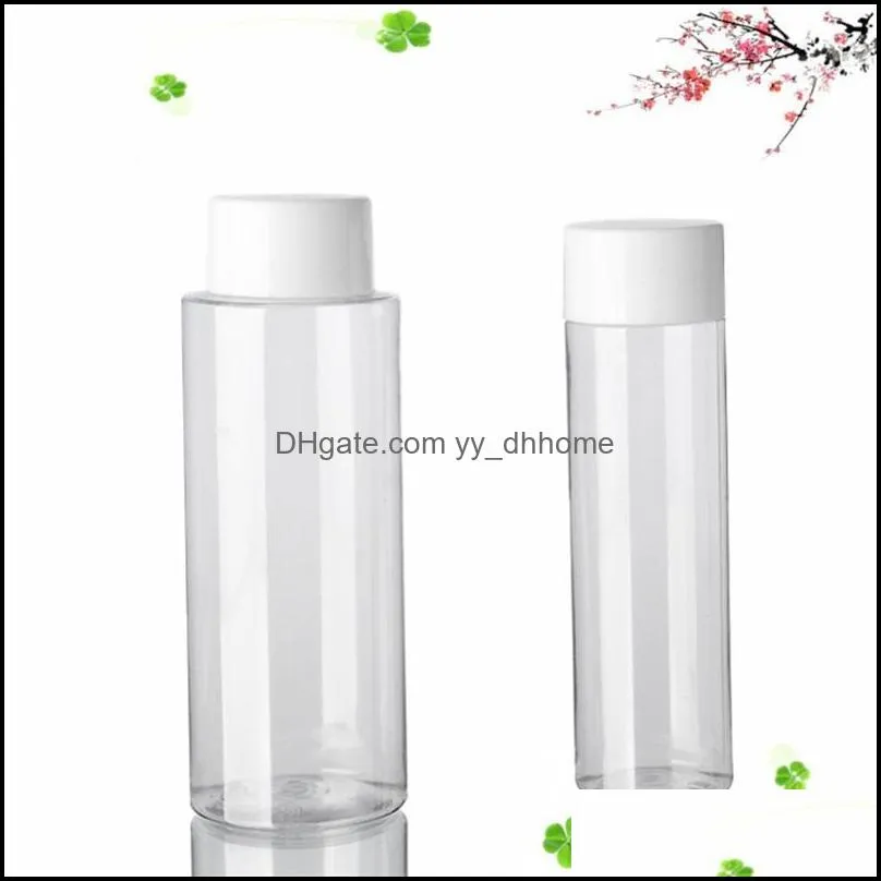 80 100 150ml Cosmetic Bottle Women Portable Clear Plastic Containers White Covers Press Jar Round 1 23jh G2