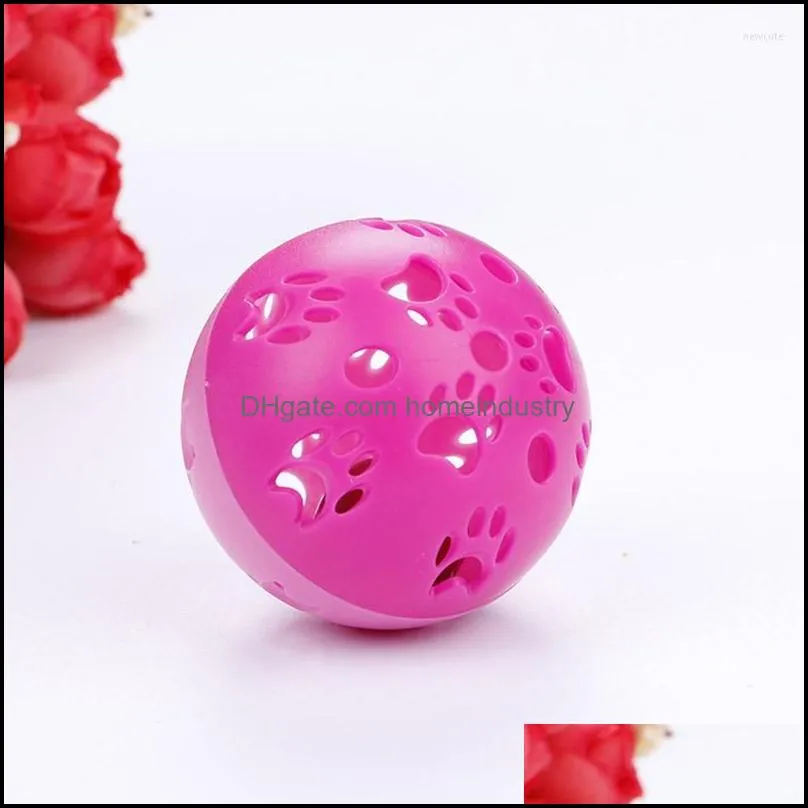 Cat Toys Creative And Fashionable Self-hey Toy Hollow Bell Ball Entertainment Print Candy Color Pet Supplies