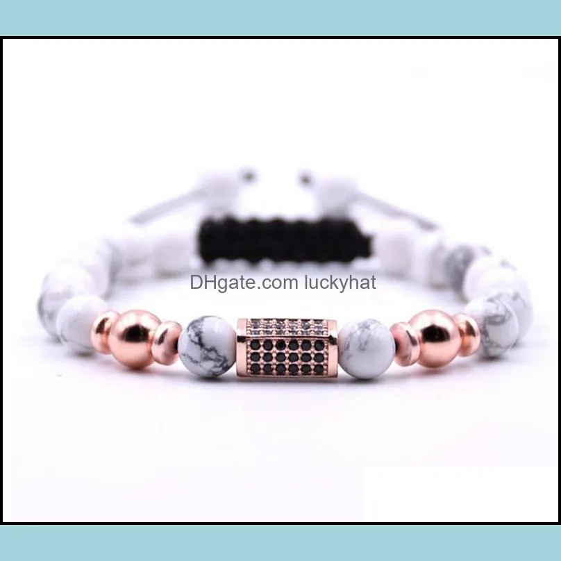 Natural stone hand-woven bracelet couple diffuser beads cure Aura birthday gift bracelet