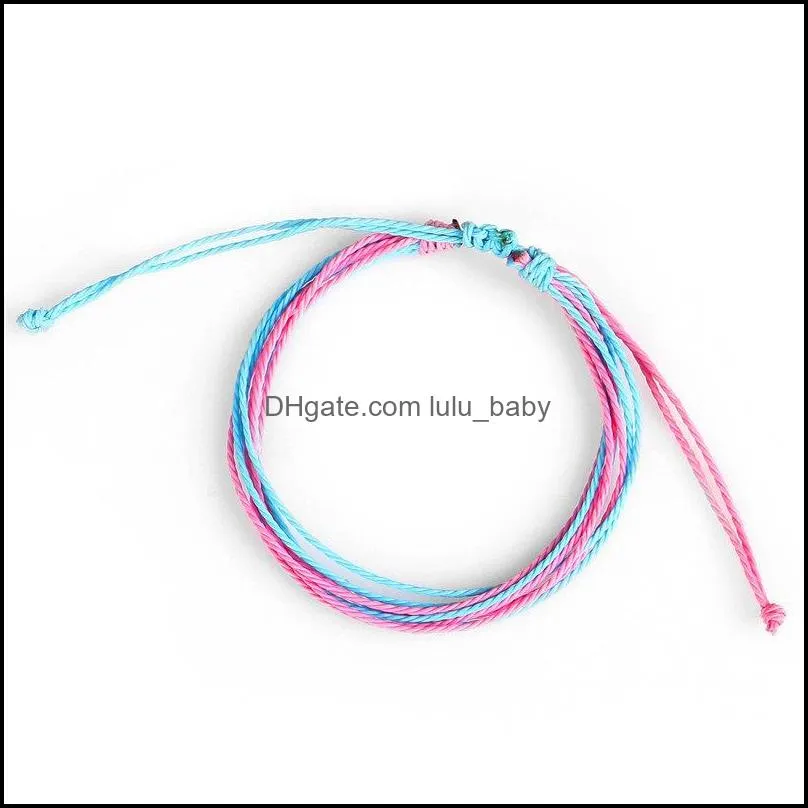 bohemian thread bracelets bangle handmade braided rope boho multicolor string weave bracelet free dhl q514fz