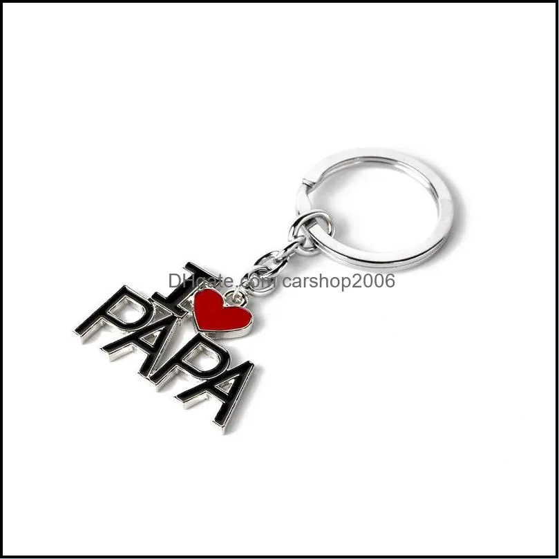 i love mom keychain pendant alloy fashion mama keyring jewelry for mother`s day keyfobs from grandson accessories p176fa