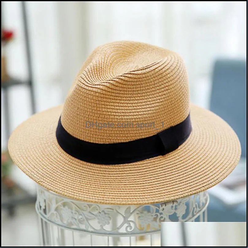 Women`s Beach Shade Hat Men`s Summer Sun Protection Hats Women Wide Brim Cap Men Straw Caps Woman Sunhat Man Sunhats 2022 Fashion