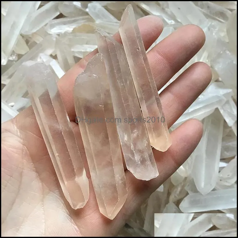 6pcs Clear natural Lemurian Seed quartz crystal point specimen reiki healing rough gemstone crystal point meditation making jewelry 615