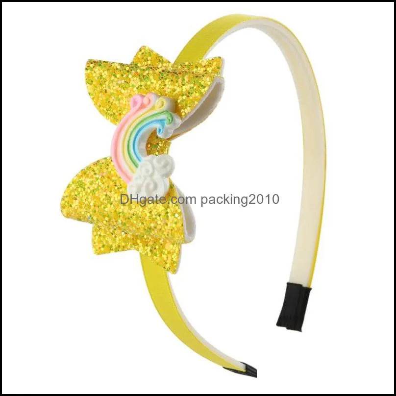 Fashion Double bow Kids Hairband Hair Accessories Party Supplies Gradients Sequins Kids Thin Hair Band New Arrival 3 06wj J2