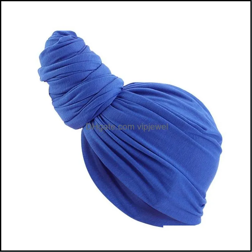 Knot Turban Hat for Women headwrap Head scarf Cap Woman Beanie Beanies Skull Caps scarves Hats Ladies Fashion Hair Accessories NEW hot