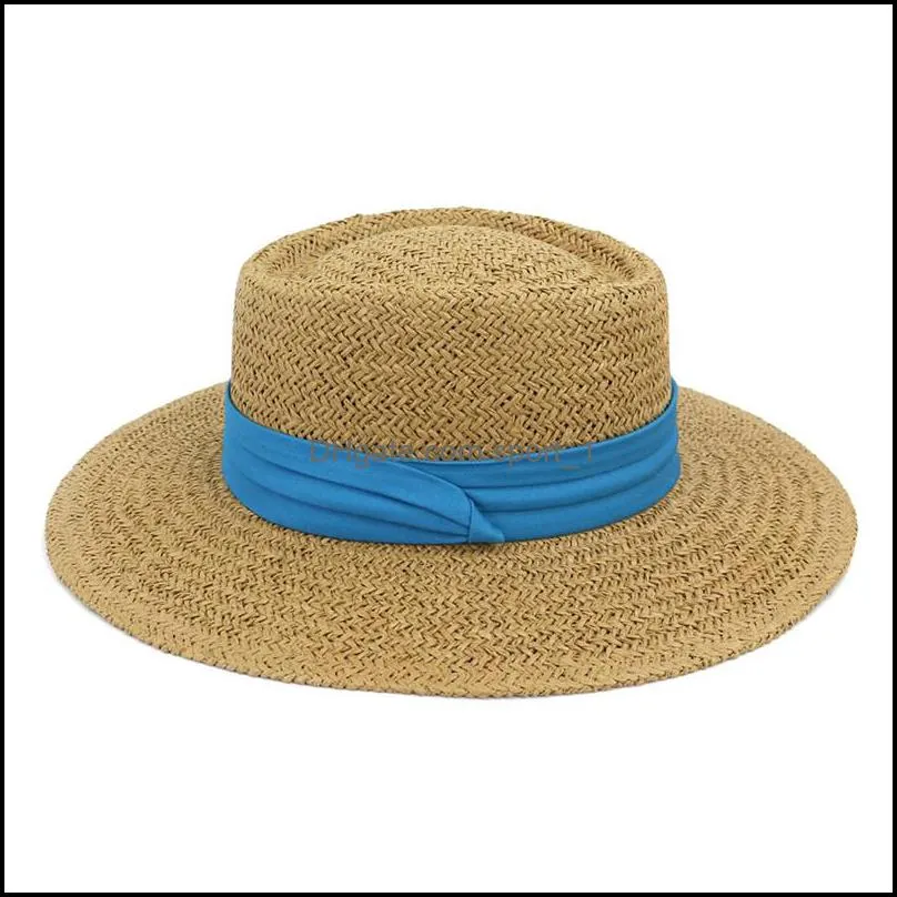Summer Sea Beach Hat Men Women Hollow Grass Straw Cap Man Woman Flat Wide Brim Hats Sun Hat Fashion Travel Caps 2022 NEW 12colors