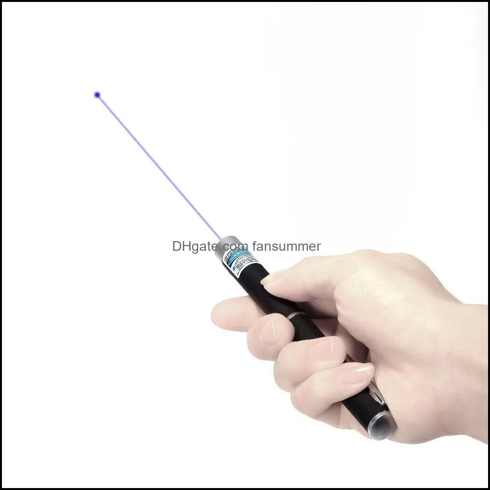 Powerful Blue Violet Laser Pen Pointer 1mw 405nm Beam Light Cat Toy High Power Blue Violet Laser