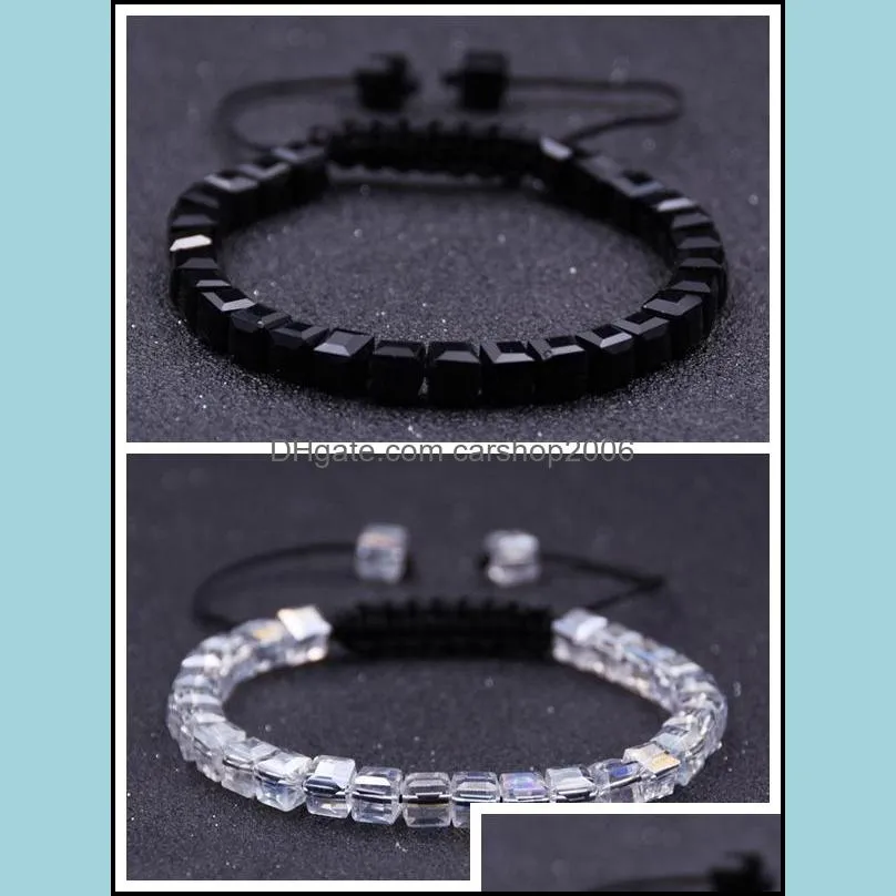 Handmade gemstone crystal adjustable braided chakra aura bracelet 7-9 inches unisex birthday gift