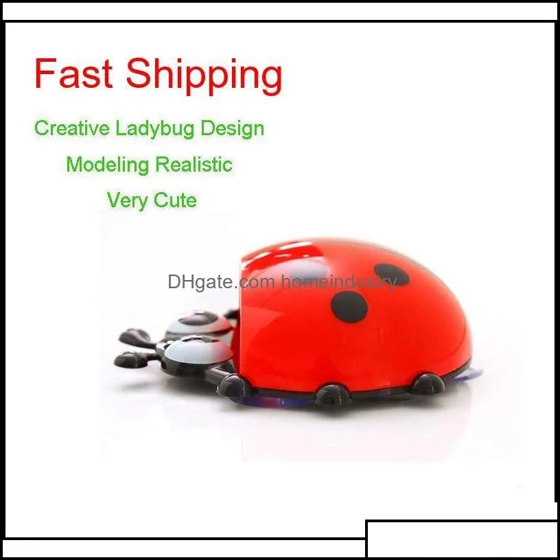 Creative Home Accessories Cartoon Ladybird Toiletries Toothpaste Holder Bathroom Sets Suction Hook qylOva packing2010