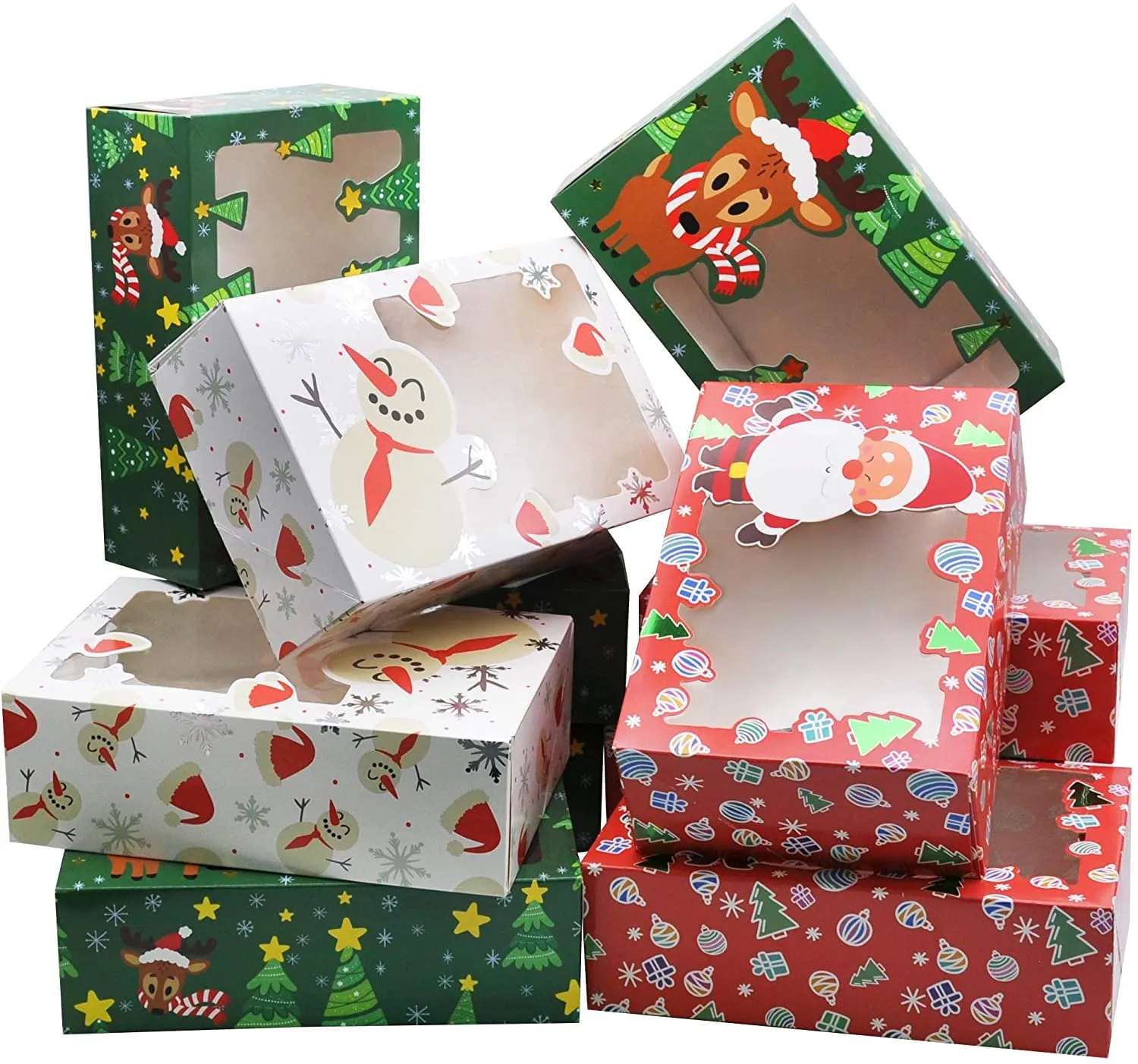 christmas gift card holders 10 cartoon designs christmas gift wrapping boxes drawer style holiday gift card box for xmas party decoration