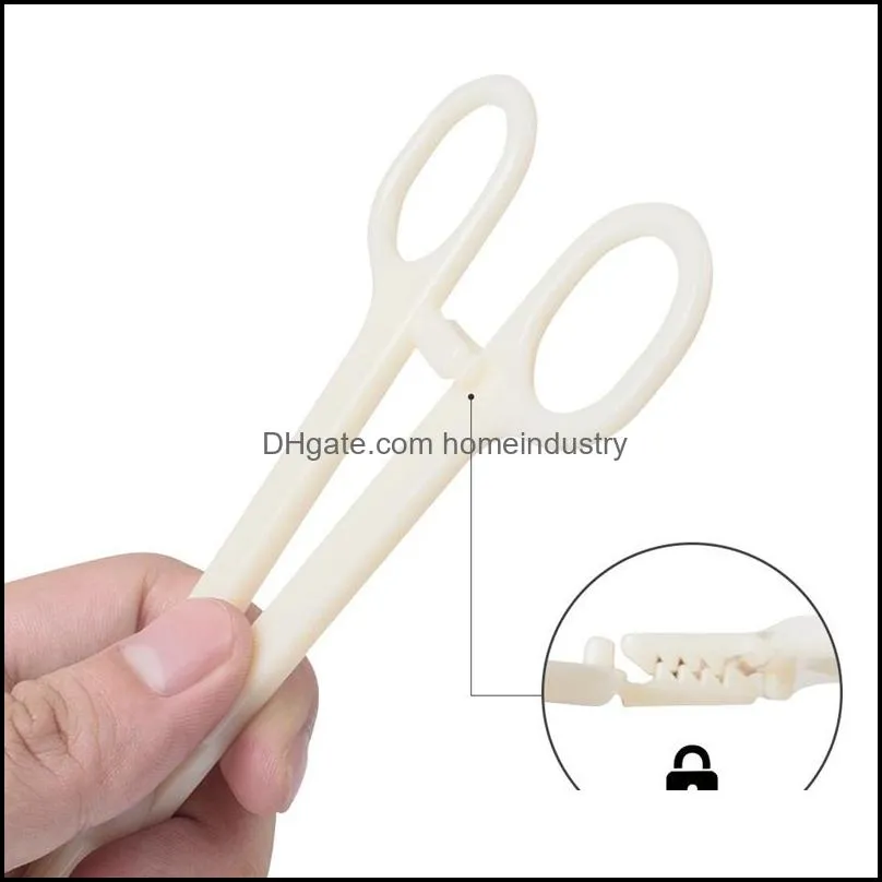 Disposable Piercing Tools Sterile Slotted Round Navel Forceps Clamp Triangle Open Plier Ear Nose Tattoo Piercing Supply