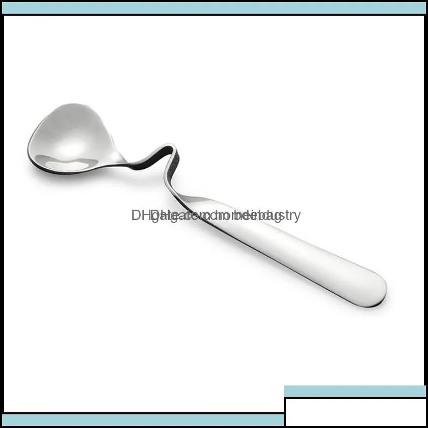 Coffee Scoops Coffeeware Kitchen, Dining & Bar Home Garden Tea Honey Scoop Drink Adorable Stainless Steel Curved Twisted Handle Spoon U